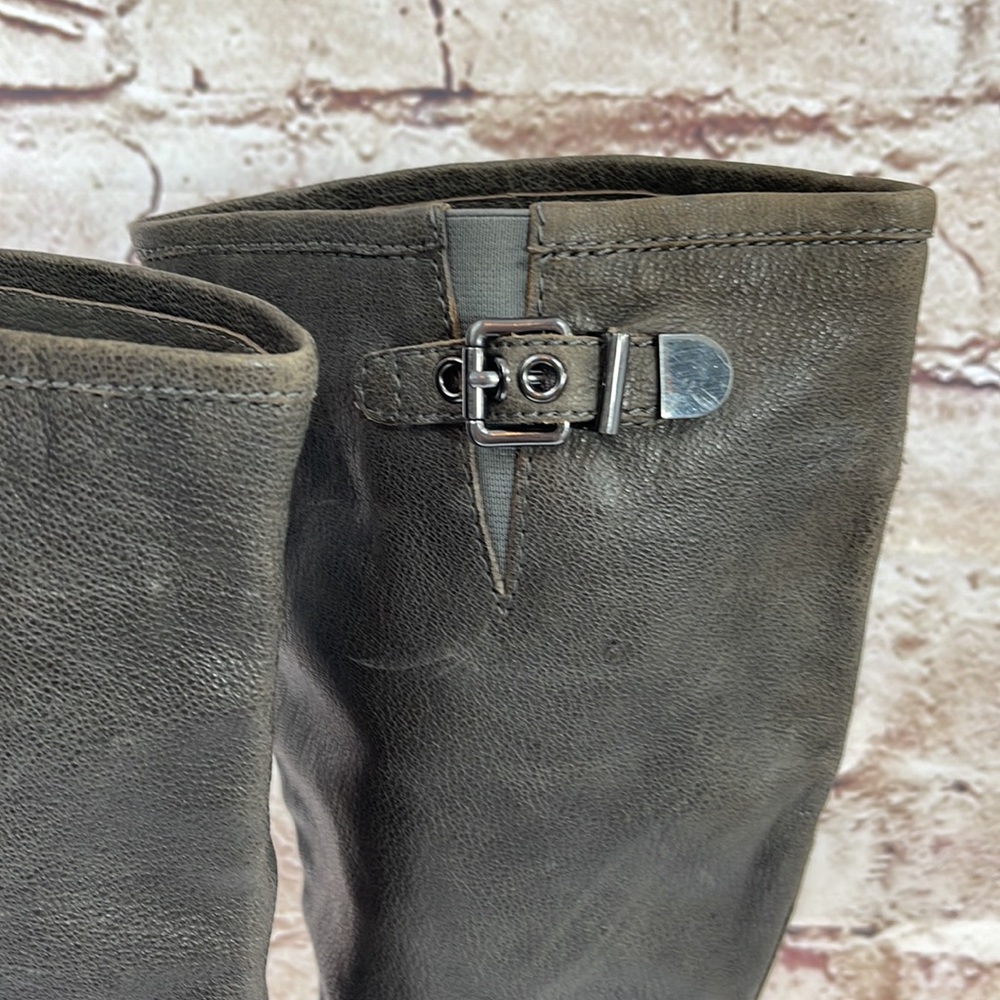 Vince Camuto Kepner Leather Knee Heel Boots - Picture 11 of 16